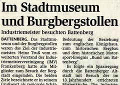 Im Stadtmuseum und Burgbergstollen
